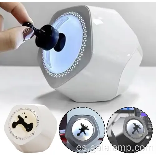 Altavoz de fluido magnético bailando para visualización de música visual